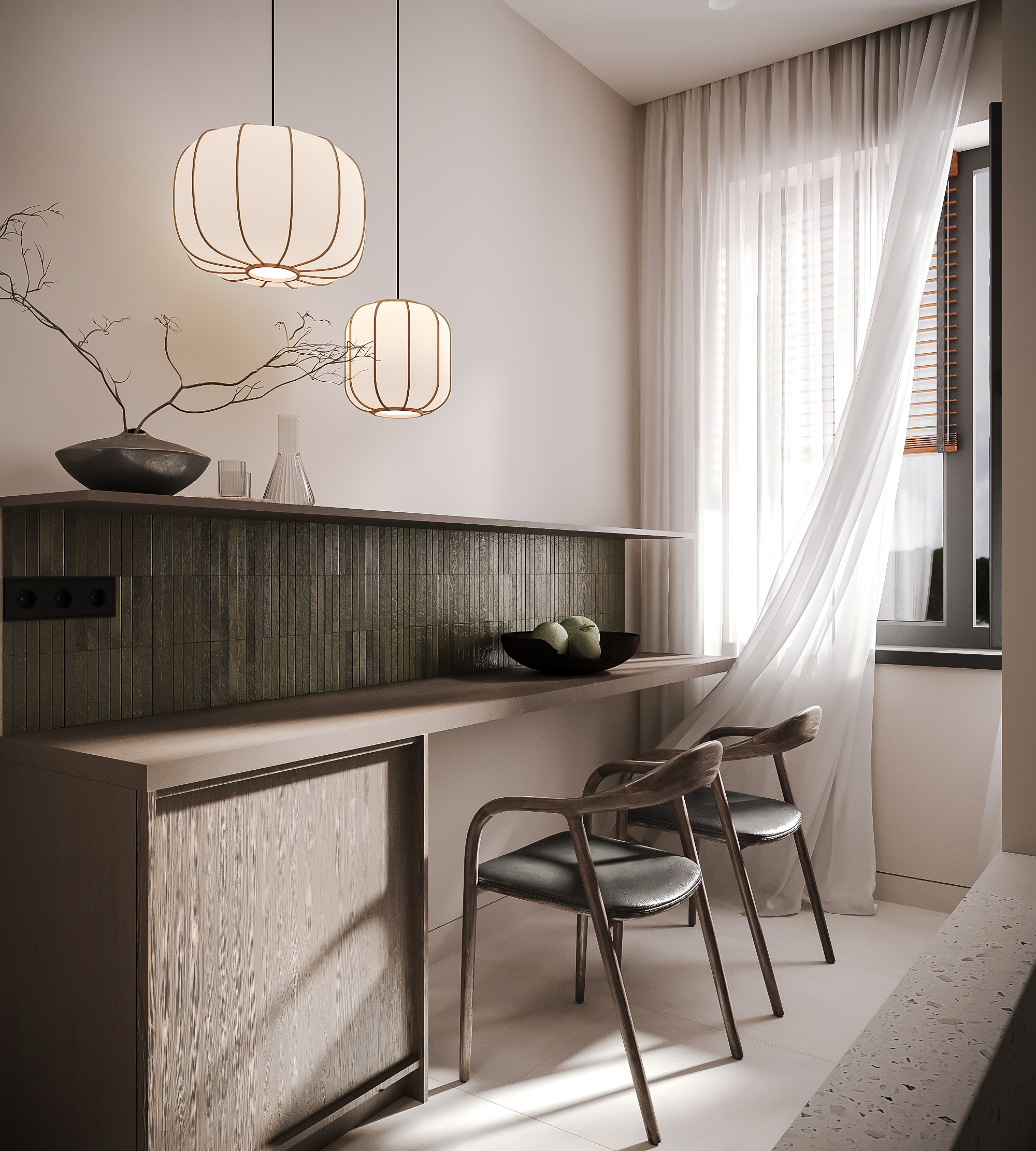 NOOR SPACE - 3D Visualization of Modern Living Space